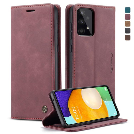 For Samsung Galaxy A53 5G CaseMe 013 Multifunctional Horizontal Flip Leather Phone Case(Wine Red) - Galaxy Phone Cases by CaseMe | Online Shopping UK | buy2fix