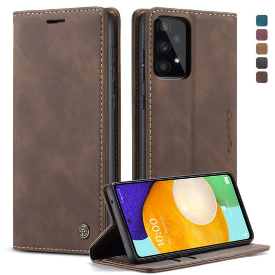 For Samsung Galaxy A53 5G CaseMe 013 Multifunctional Horizontal Flip Leather Phone Case(Coffee)