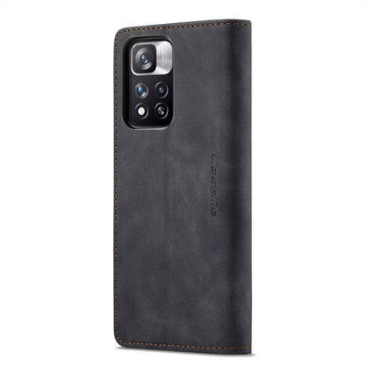For Xiaomi Redmi Note 11 Pro Global/Redmi Note 11 Pro 5G Global CaseMe 013 Multifunctional Horizontal Flip Leather Phone Case(Black) - Xiaomi Cases by CaseMe | Online Shopping UK | buy2fix