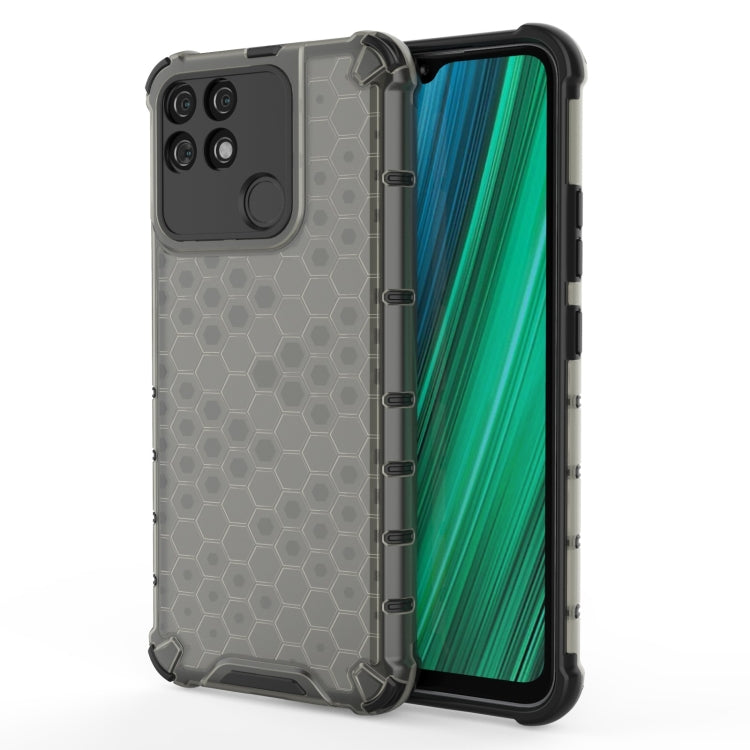 For OPPO Realme Narzo 50A Honeycomb PC + TPU Phone Case(Black) by buy2fix