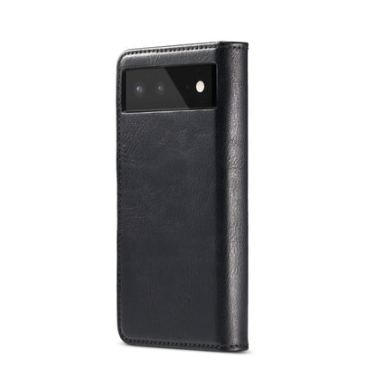 For Google Pixel 6 DG.MING Crazy Horse Texture Detachable Magnetic Leather Phone Case(Black) - Google Cases by DG.MING | Online Shopping UK | buy2fix