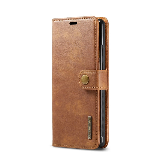For Google Pixel 6 DG.MING Crazy Horse Texture Detachable Magnetic Leather Phone Case(Brown) - Google Cases by DG.MING | Online Shopping UK | buy2fix