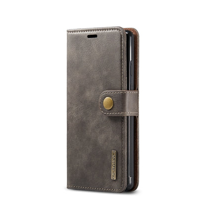 For Google Pixel 6 DG.MING Crazy Horse Texture Detachable Magnetic Leather Phone Case(Grey) - Google Cases by DG.MING | Online Shopping UK | buy2fix