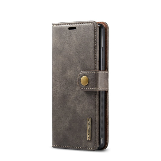 For Google Pixel 6 DG.MING Crazy Horse Texture Detachable Magnetic Leather Phone Case(Grey) - Google Cases by DG.MING | Online Shopping UK | buy2fix
