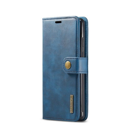 For Google Pixel 6 DG.MING Crazy Horse Texture Detachable Magnetic Leather Phone Case(Blue) - Google Cases by DG.MING | Online Shopping UK | buy2fix