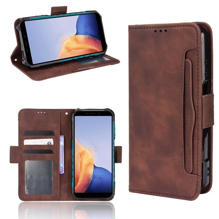 For Ulefone Armor X9 Skin Feel Calf Pattern Leather Phone Case(Brown) by buy2fix