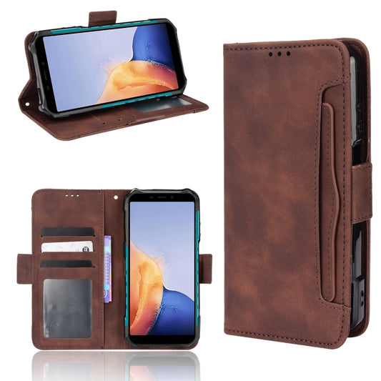 For Ulefone Armor X9 Skin Feel Calf Pattern Leather Phone Case(Brown) by buy2fix