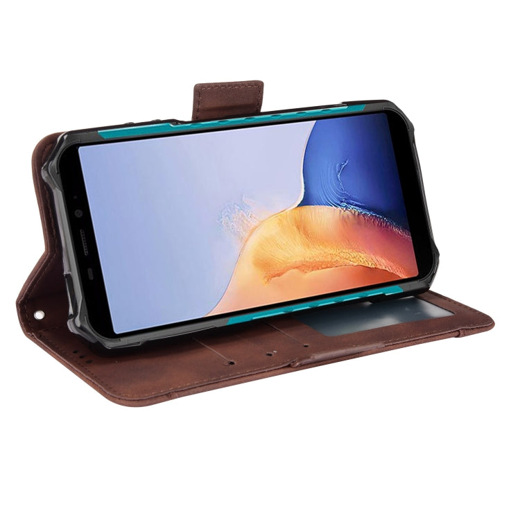 For Ulefone Armor X9 Skin Feel Calf Pattern Leather Phone Case(Brown) by buy2fix