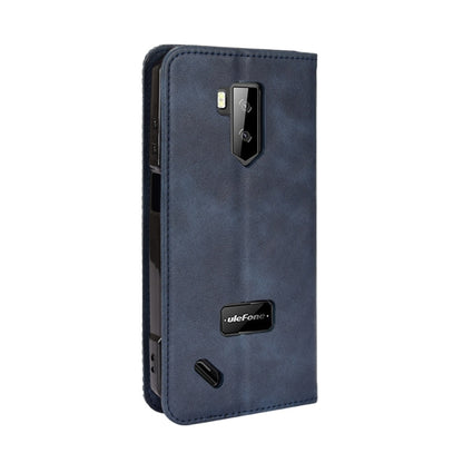 For Ulefone Armor X9 Magnetic Buckle Retro Texture Leather Case(Blue) by buy2fix
