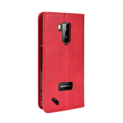 For Ulefone Armor X9 Magnetic Buckle Retro Texture Leather Case(Red) by buy2fix