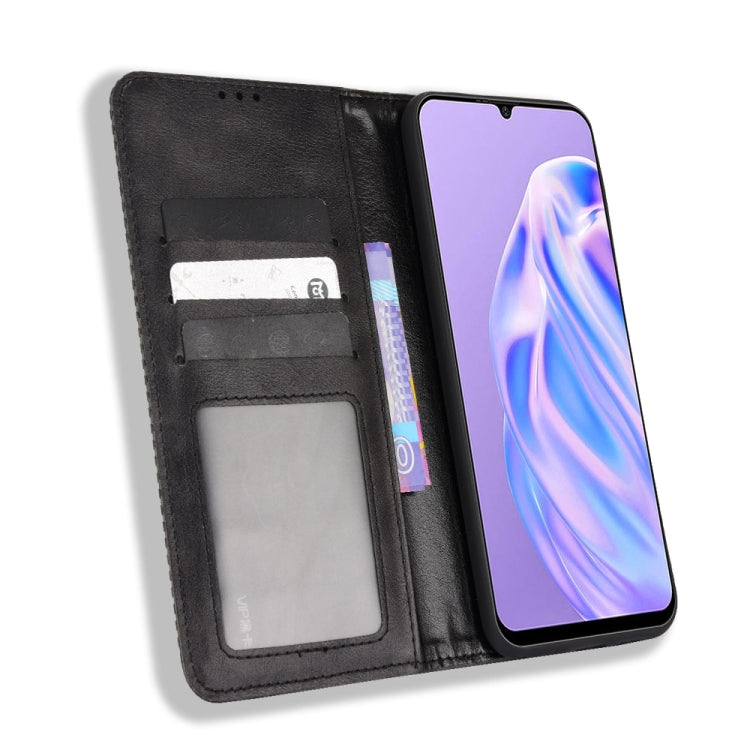 For Ulefone Note 6 / Note 6P Magnetic Buckle Retro Texture Leather Case(Black) by buy2fix