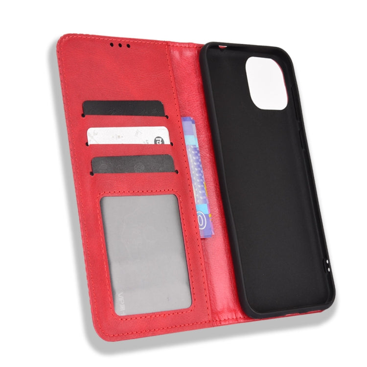 For Ulefone Note 6 / Note 6P Magnetic Buckle Retro Texture Leather Case(Red) by buy2fix