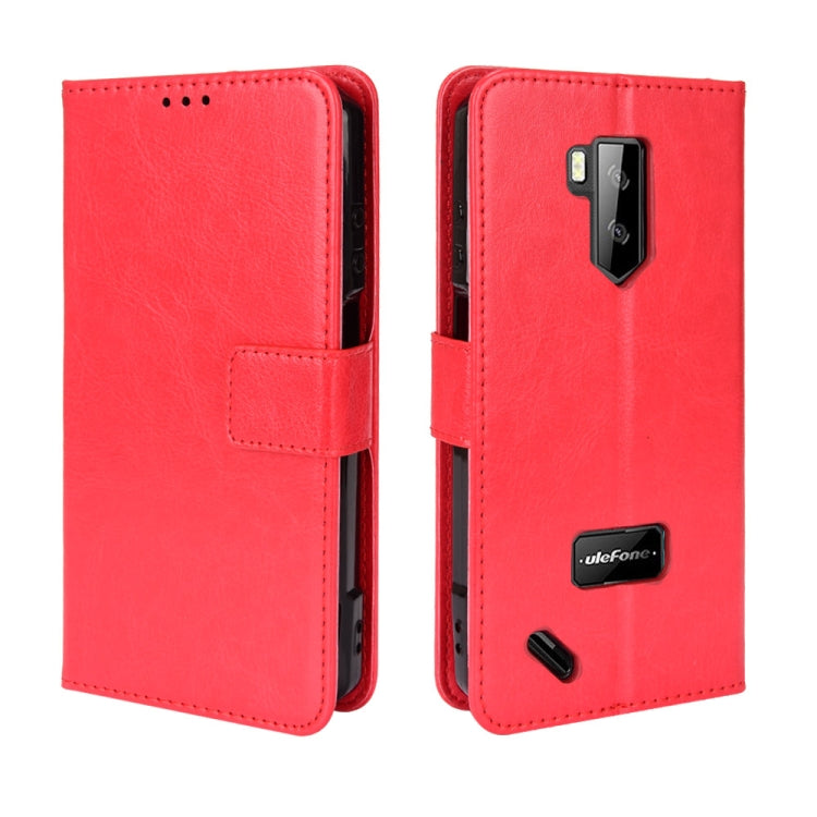 For Ulefone Armor X9 Retro Crazy Horse Texture Leather Phone Case(Red) by buy2fix
