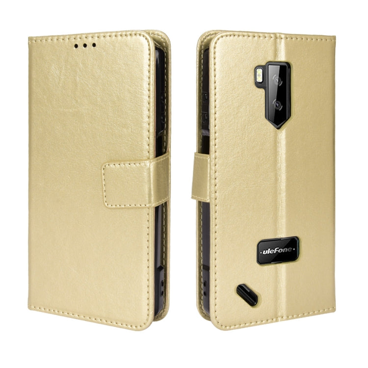 For Ulefone Armor X9 Retro Crazy Horse Texture Leather Phone Case(Gold) by buy2fix