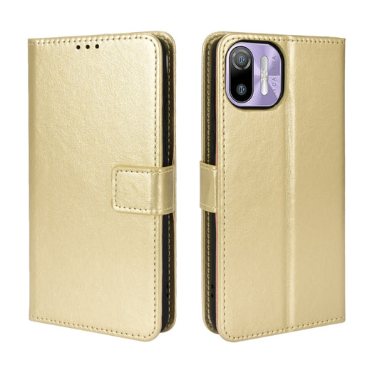 For Ulefone Note 6/ Note 6P Retro Crazy Horse Texture Leather Phone Case(Gold) by buy2fix