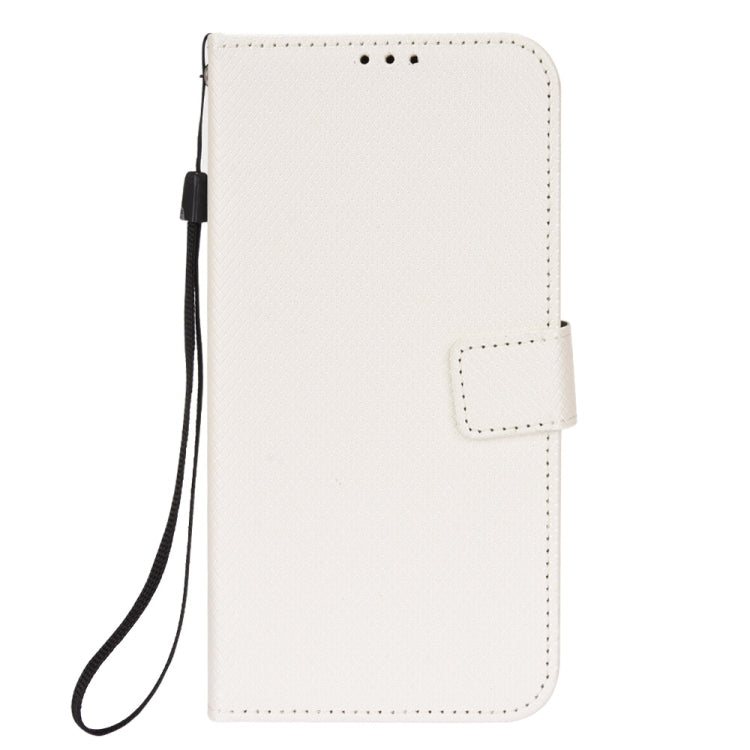 For Ulefone Note 6/ Note 6P Diamond Texture Leather Phone Case(White) by buy2fix