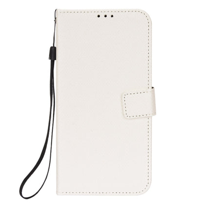 For Ulefone Note 6/ Note 6P Diamond Texture Leather Phone Case(White) by buy2fix