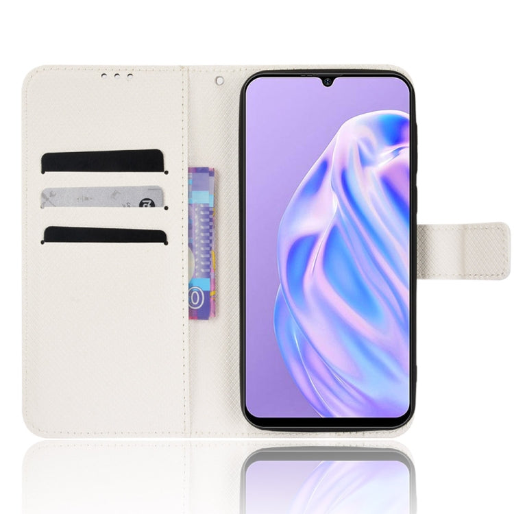 For Ulefone Note 6/ Note 6P Diamond Texture Leather Phone Case(White) by buy2fix