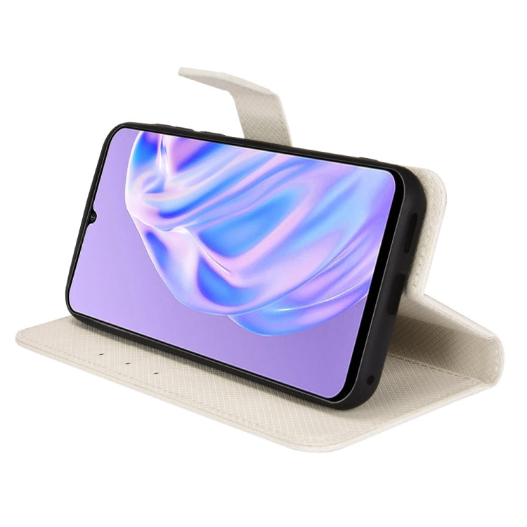 For Ulefone Note 6/ Note 6P Diamond Texture Leather Phone Case(White) by buy2fix