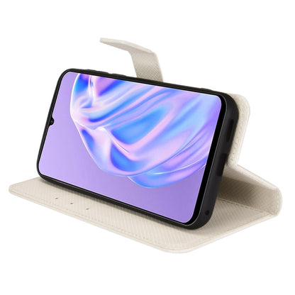 For Ulefone Note 6/ Note 6P Diamond Texture Leather Phone Case(White) by buy2fix