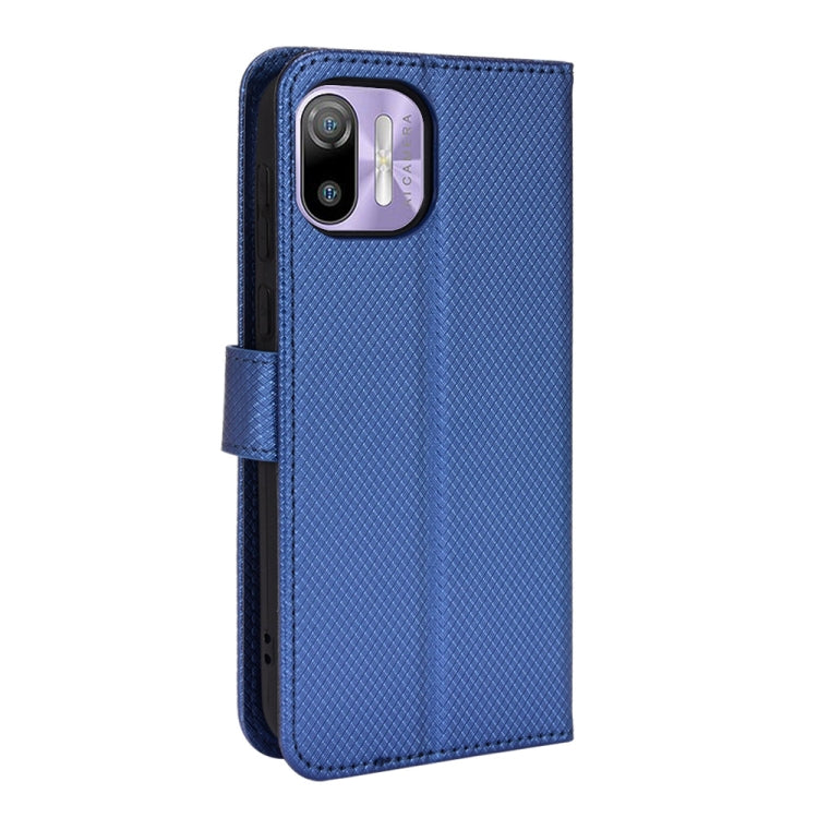 For Ulefone Note 6/ Note 6P Diamond Texture Leather Phone Case(Blue) by buy2fix
