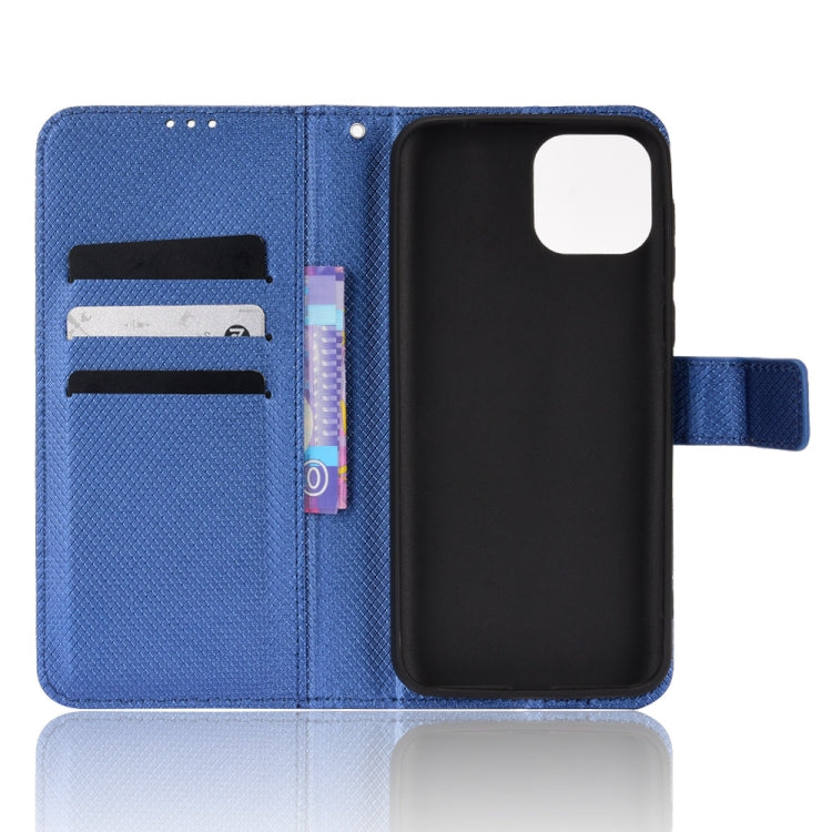 For Ulefone Note 6/ Note 6P Diamond Texture Leather Phone Case(Blue) by buy2fix