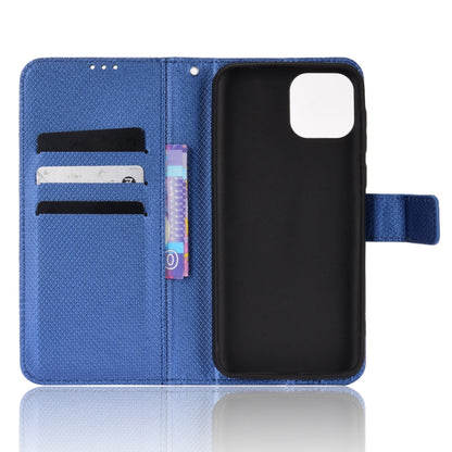 For Ulefone Note 6/ Note 6P Diamond Texture Leather Phone Case(Blue) by buy2fix