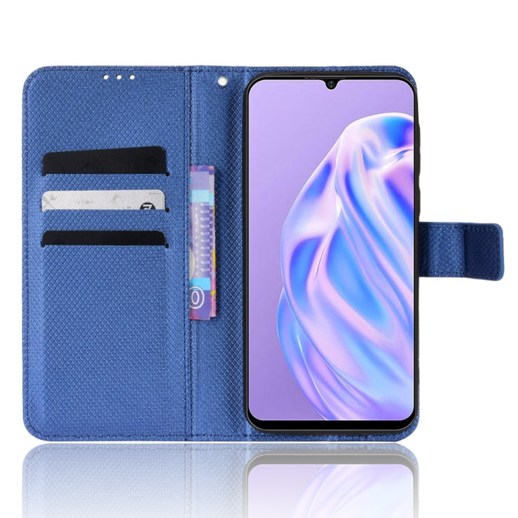 For Ulefone Note 6/ Note 6P Diamond Texture Leather Phone Case(Blue) by buy2fix