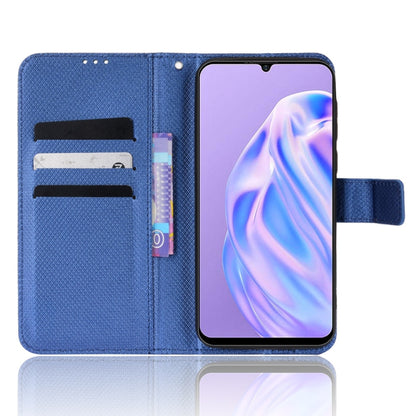 For Ulefone Note 6/ Note 6P Diamond Texture Leather Phone Case(Blue) by buy2fix