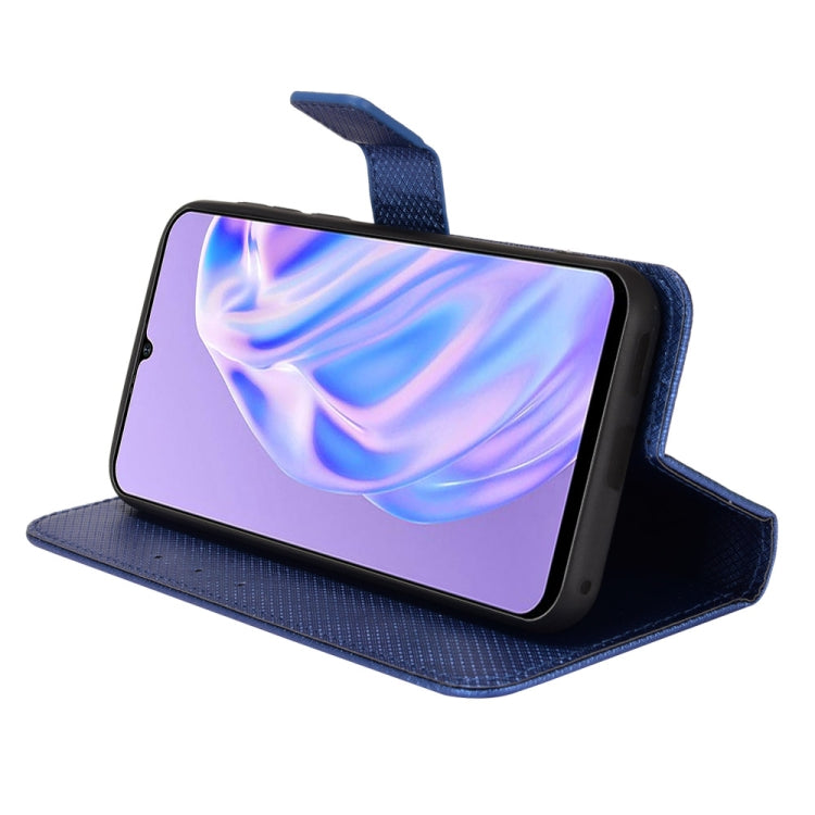 For Ulefone Note 6/ Note 6P Diamond Texture Leather Phone Case(Blue) by buy2fix