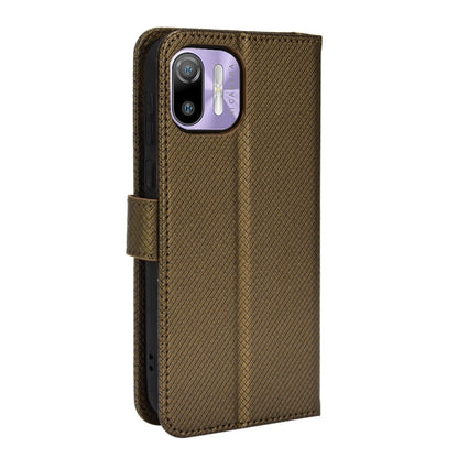 For Ulefone Note 6/ Note 6P Diamond Texture Leather Phone Case(Copper) by buy2fix