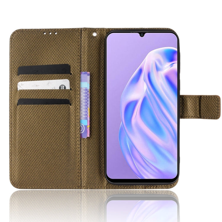 For Ulefone Note 6/ Note 6P Diamond Texture Leather Phone Case(Copper) by buy2fix