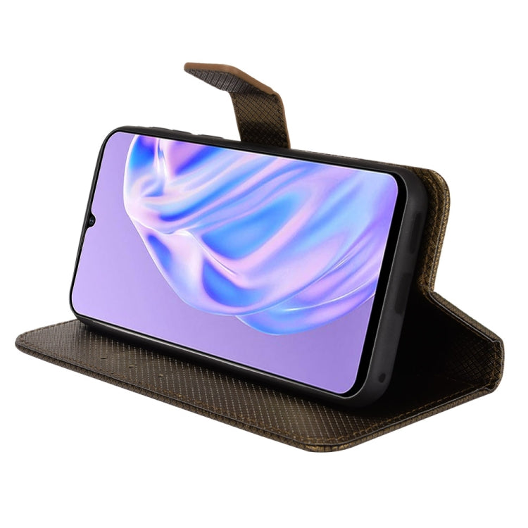 For Ulefone Note 6/ Note 6P Diamond Texture Leather Phone Case(Copper) by buy2fix