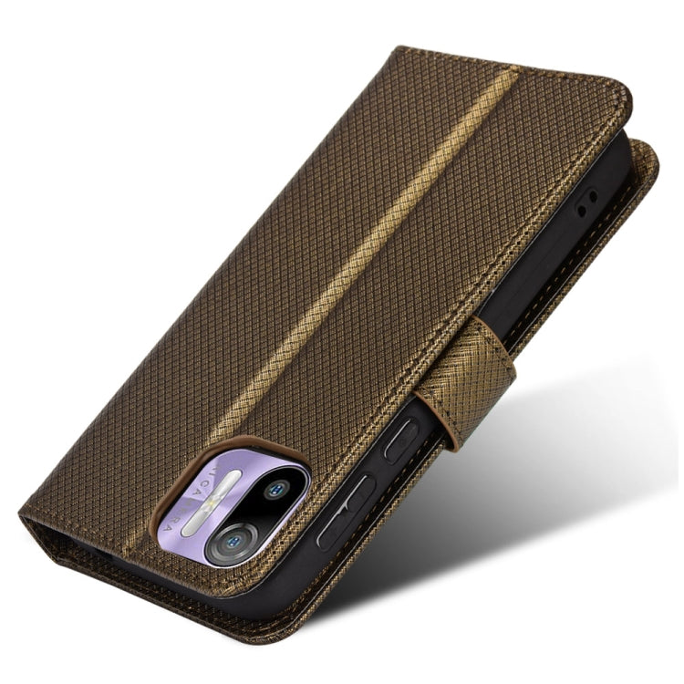 For Ulefone Note 6/ Note 6P Diamond Texture Leather Phone Case(Copper) by buy2fix