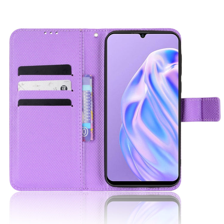 For Ulefone Note 6/ Note 6P Diamond Texture Leather Phone Case(Purple) by buy2fix