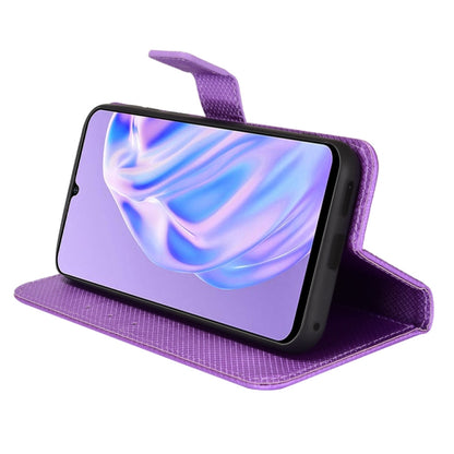 For Ulefone Note 6/ Note 6P Diamond Texture Leather Phone Case(Purple) by buy2fix