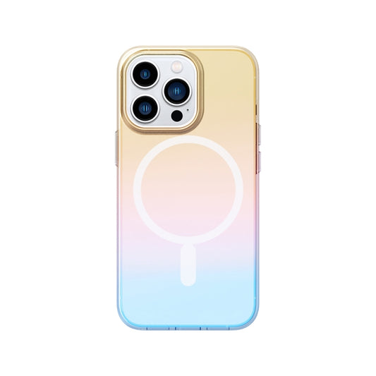 For iPhone 13 Pro ROCK Magnetic Aurora TPU + PET Protective Phone Case (Aurora Gold) - iPhone 13 Pro Cases by ROCK | Online Shopping UK | buy2fix