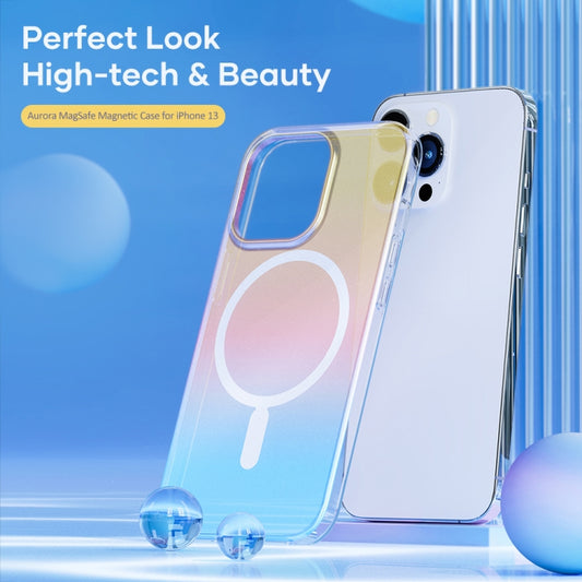 For iPhone 13 Pro Max ROCK Magnetic Aurora TPU + PET Protective Phone Case (Aurora Gold) - iPhone 13 Pro Max Cases by ROCK | Online Shopping UK | buy2fix