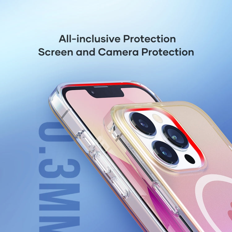 For iPhone 13 Pro Max ROCK Magnetic Aurora TPU + PET Protective Phone Case (Aurora Gold) - iPhone 13 Pro Max Cases by ROCK | Online Shopping UK | buy2fix