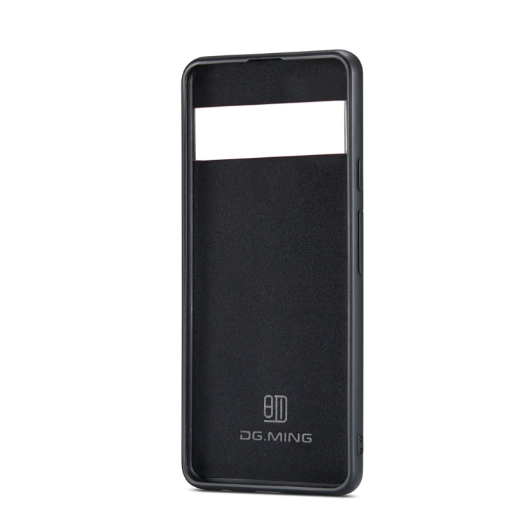 For Google Pixel 6 Pro DG.MING M2 Series 3-Fold Multi Card Bag Back Cover Leather Phone Case(Brown) - Google Cases by DG.MING | Online Shopping UK | buy2fix
