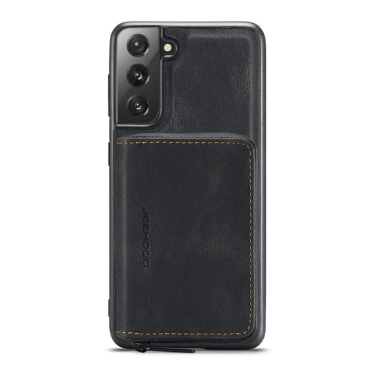 For Samsung Galaxy S22 5G JEEHOOD Magnetic Zipper Horizontal Flip Phone Leather Case(Black) - Galaxy S22 5G Cases by JEEHOOD | Online Shopping UK | buy2fix