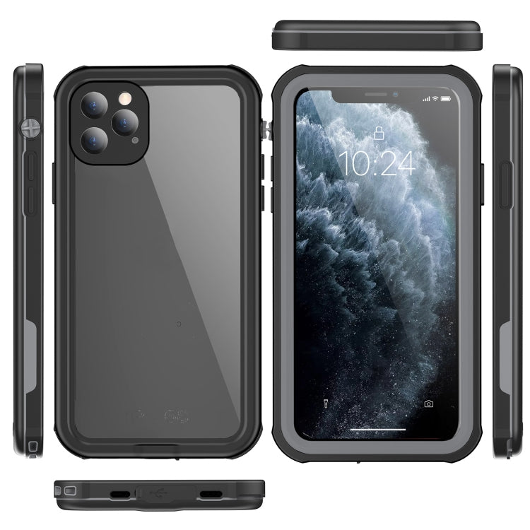 For iPhone 11 Pro Waterproof Full Coverage PC + TPU Phone Case(Black) - iPhone 11 Pro Cases by buy2fix | Online Shopping UK | buy2fix