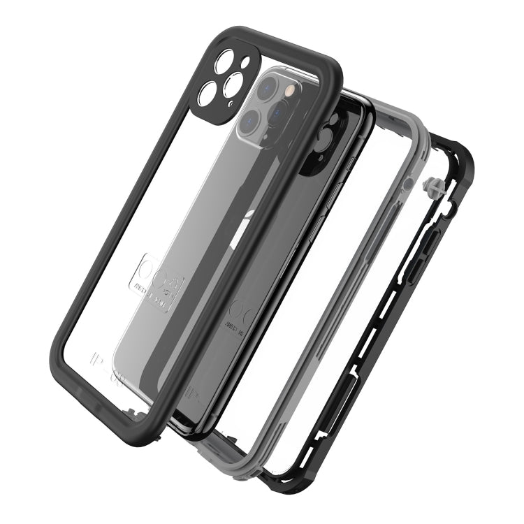 For iPhone 11 Pro Waterproof Full Coverage PC + TPU Phone Case(Black) - iPhone 11 Pro Cases by buy2fix | Online Shopping UK | buy2fix