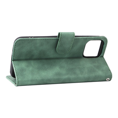 For Ulefone Note 6 Skin Feel Magnetic Flip Leather Phone Case(Green) by buy2fix