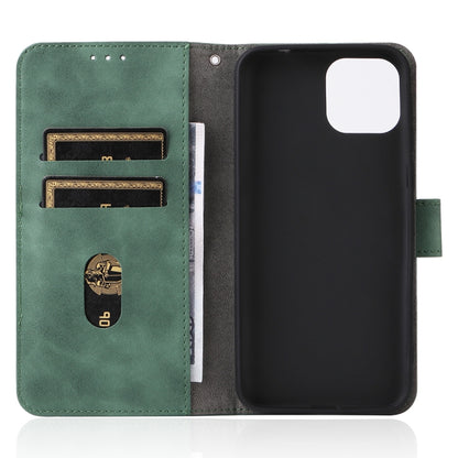 For Ulefone Note 6 Skin Feel Magnetic Flip Leather Phone Case(Green) by buy2fix