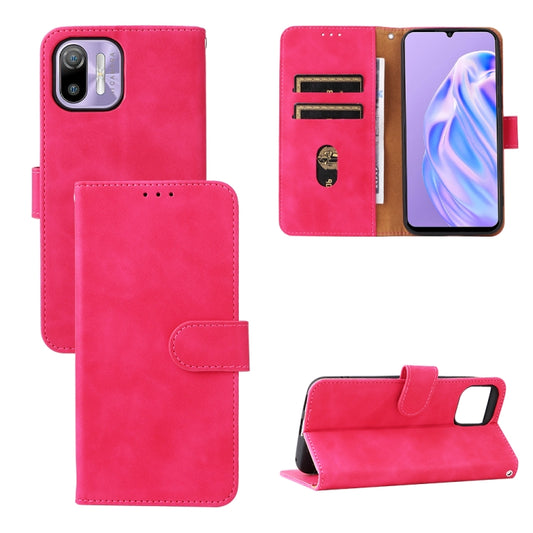 For Ulefone Note 6 Skin Feel Magnetic Flip Leather Phone Case(Rose Gold) by buy2fix