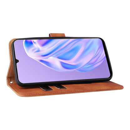 For Ulefone Note 6 Skin Feel Magnetic Flip Leather Phone Case(Brown) by buy2fix