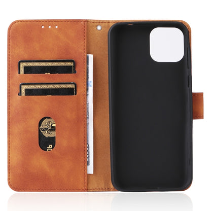 For Ulefone Note 6 Skin Feel Magnetic Flip Leather Phone Case(Brown) by buy2fix