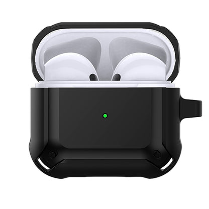 Armor Earphone Protective Case with Hook For AirPods 3(Black + Red) - For AirPods 3 by buy2fix | Online Shopping UK | buy2fix