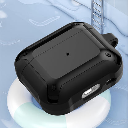 Armor Earphone Protective Case with Hook For AirPods 3(Black + Red) - For AirPods 3 by buy2fix | Online Shopping UK | buy2fix